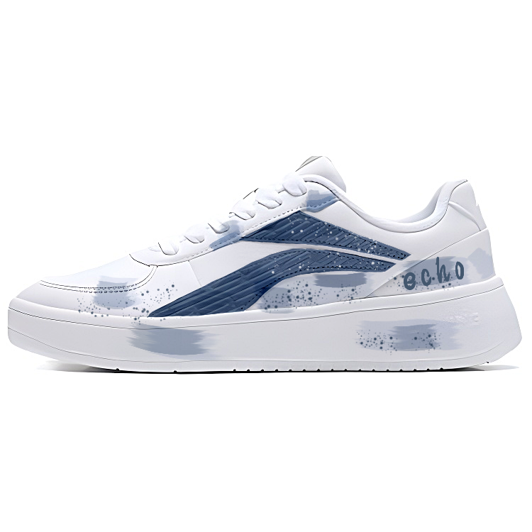 LiNing Slip Resistant, Abrasion Resistant, Lightweight Low Top Skateboard Shoes Men's Haze Blue