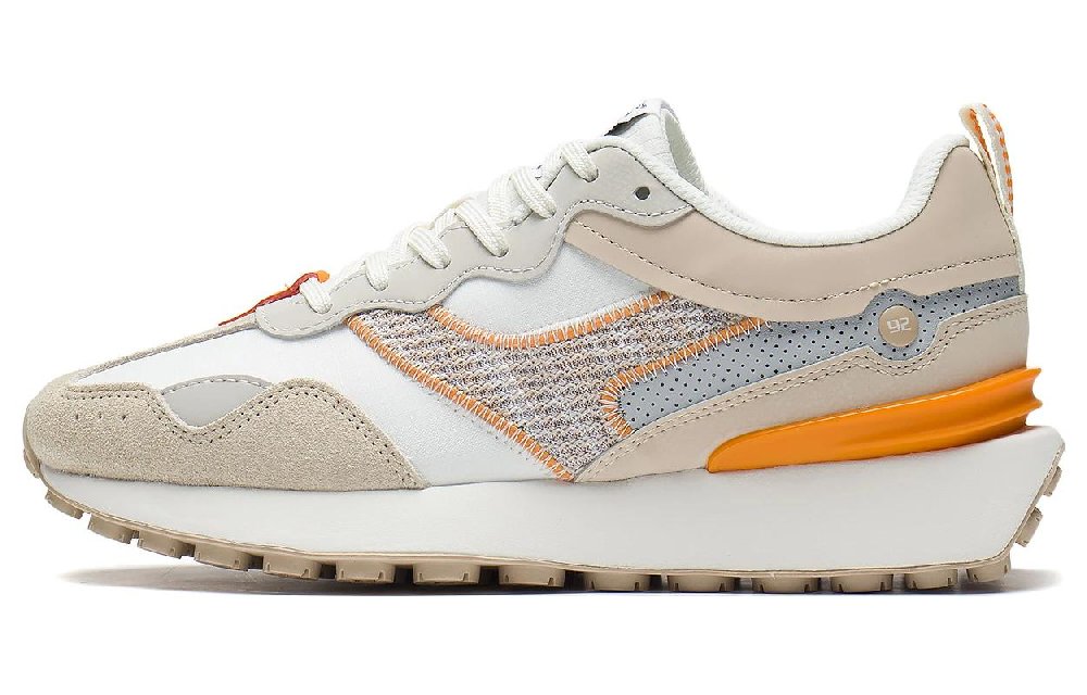LiNing Anti-Slip And Wear-Resistant Breathable Low-Top Sports Casual Shoes Women's White Gray