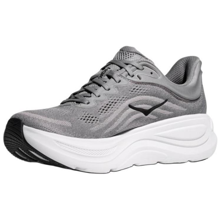 HOKA ONE ONE Bondi 9 Anti-Slip Wear-Resistant Low-Top Running Shoes Men's Gray 2E-Width купить в интернет-магазине Yoocart с быстрой доставкой по России.