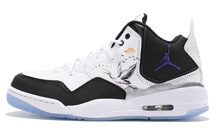 Jordan Courtside 23 Mid-Top Vintage Basketball Shoes GS Black White
