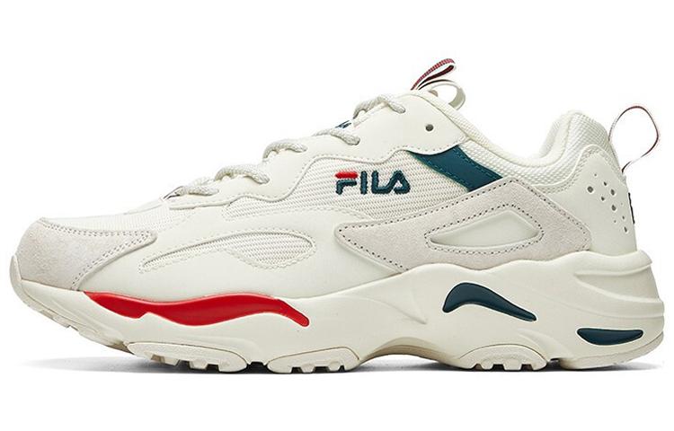 FILA Tracer Low Top Chunky Sneakers Men's White Green Red