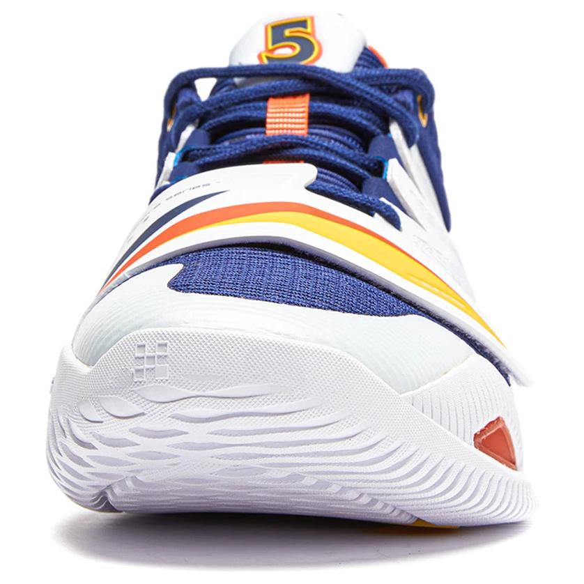LiNing Rage 2 Cushioned Wear-Resistant Supportive Lightweight Rebound Low-Top Basketball Shoes Men's White Blue Orange купить в интернет-магазине Yoocart с быстрой доставкой по России.