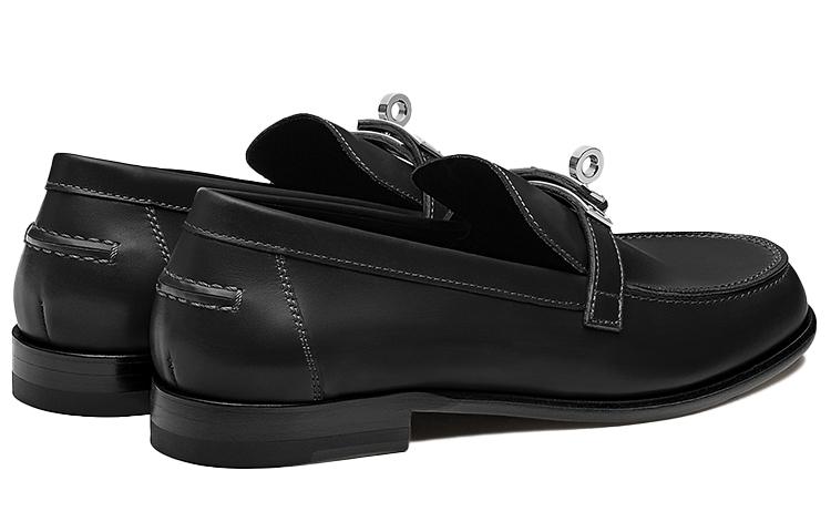 HERMES Destin Loafer Noir Calfskin Leather купить в интернет-магазине Yoocart с быстрой доставкой по России.
