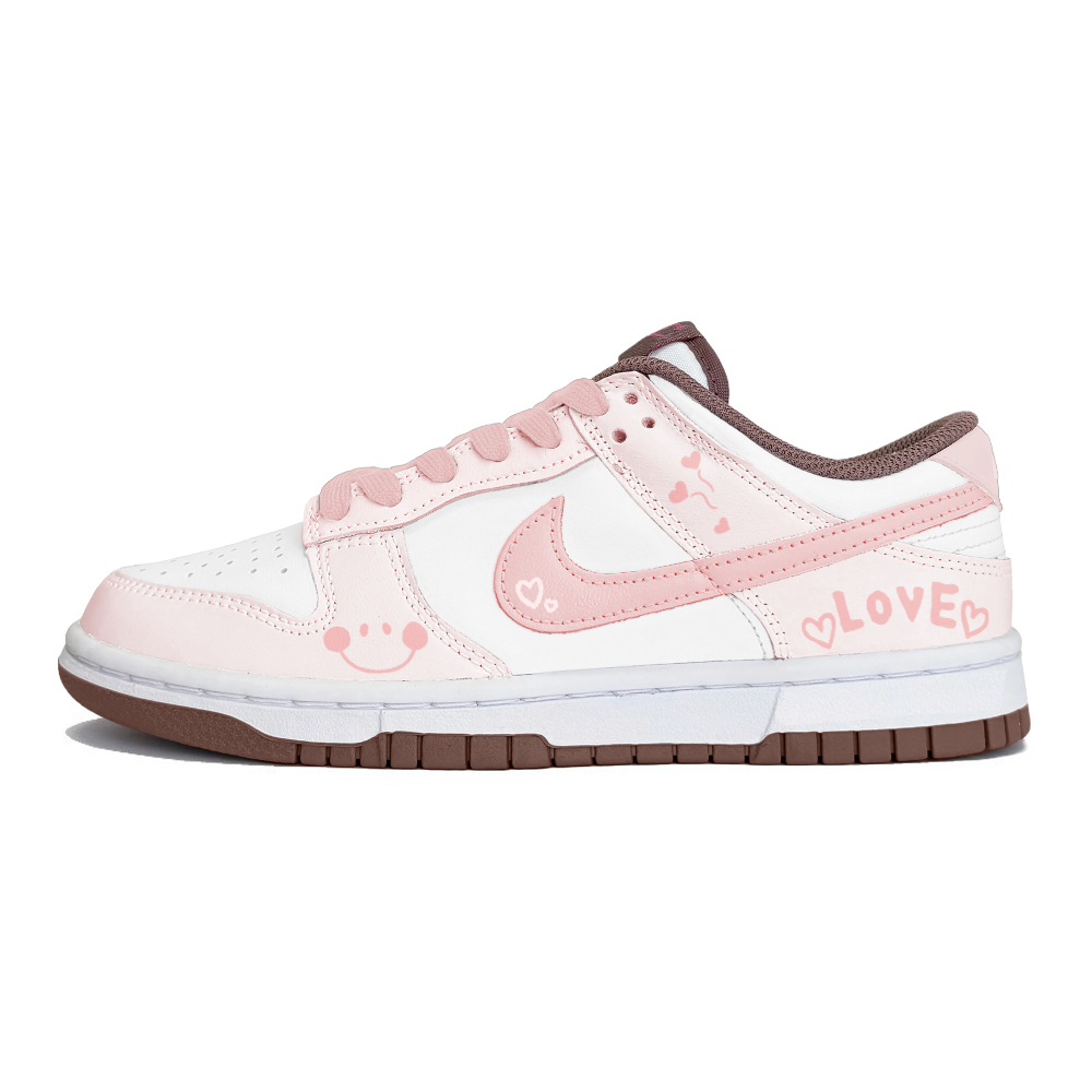 Nike Dunk Slip-Resistant Low-Top Skateboard Shoes Women's Pink