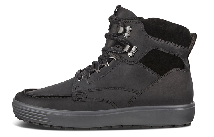 Ecco Soft 7 Tred D Shaped Ring Ankle Boots Men's Black