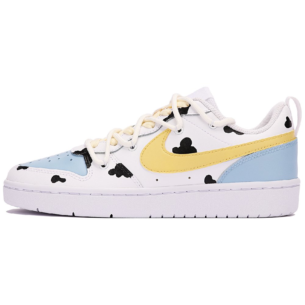Nike Court Borough Low 2 Low-Top Skateboard Shoes GS Blue White