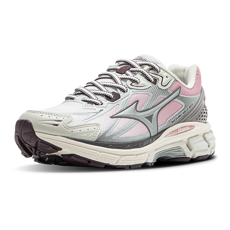 Mizuno Halo Mi Cushioning Anti-Slip Wear-Resistant Breathability Low-Top Running Shoes Women's White Gray Purple Red купить в интернет-магазине Yoocart с быстрой доставкой по России.