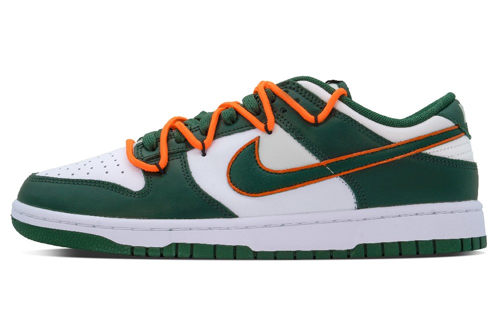 Nike Dunk DEER Jungle Adventure Anti-Slip Wear-Resistant Low-Top Skateboard Shoes Unisex White Green
