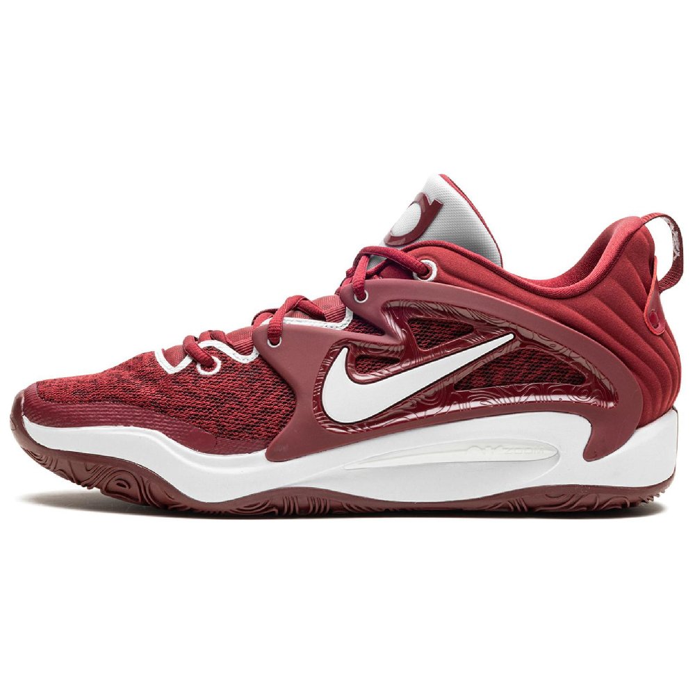 Nike KD 15 Anti-Slip Wear-Resistant Low-Top Basketball Shoes Men's Red White