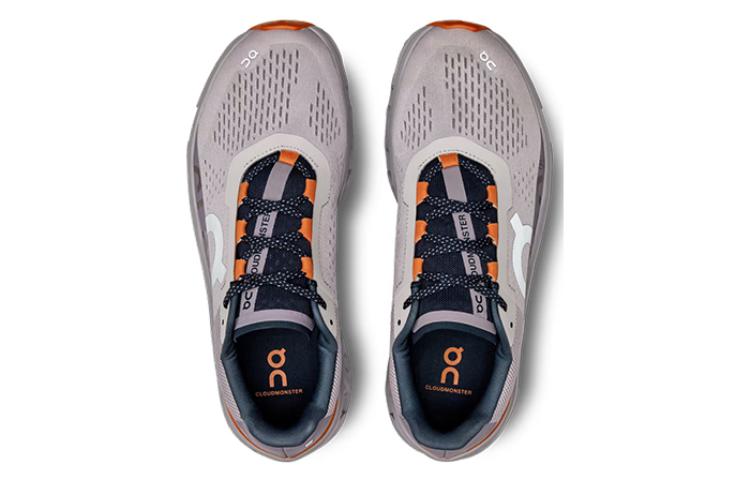 On Cloudmonster Anti-Slip Wear-Resistant Low-Top Carbon Plate Casual Running Shoes Men's Gray