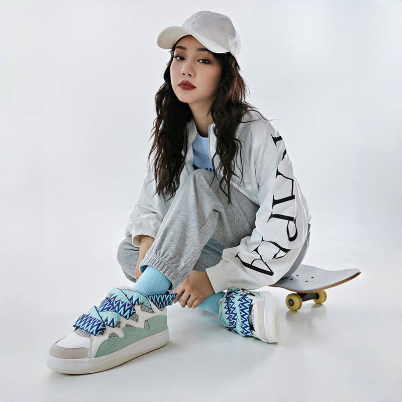 Kappa Capa Low-Top Skateboard Shoes Unisex Gray Green купить в интернет-магазине Yoocart с быстрой доставкой по России.