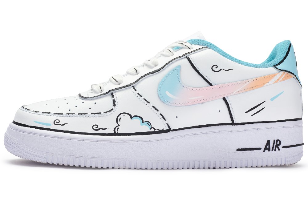 Nike Air Force 1 Skateboard Shoes Men Low-Top Black