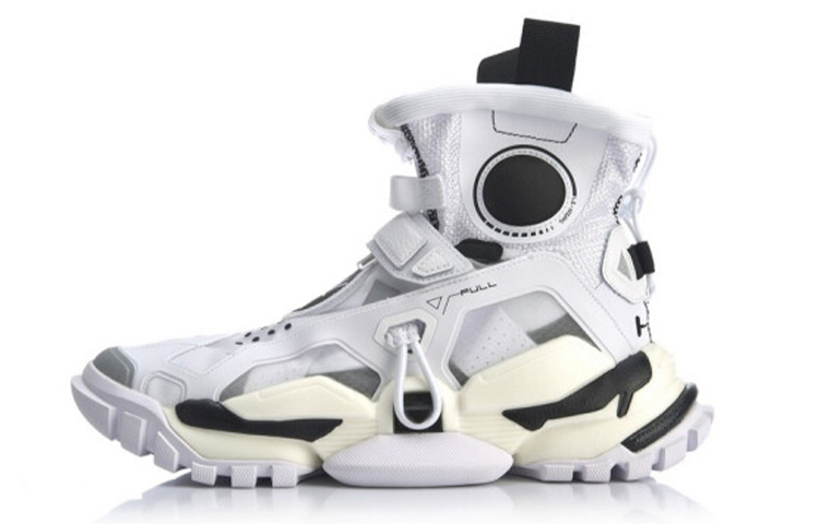 LiNing Casual Shoes Unisex High-Top White Black