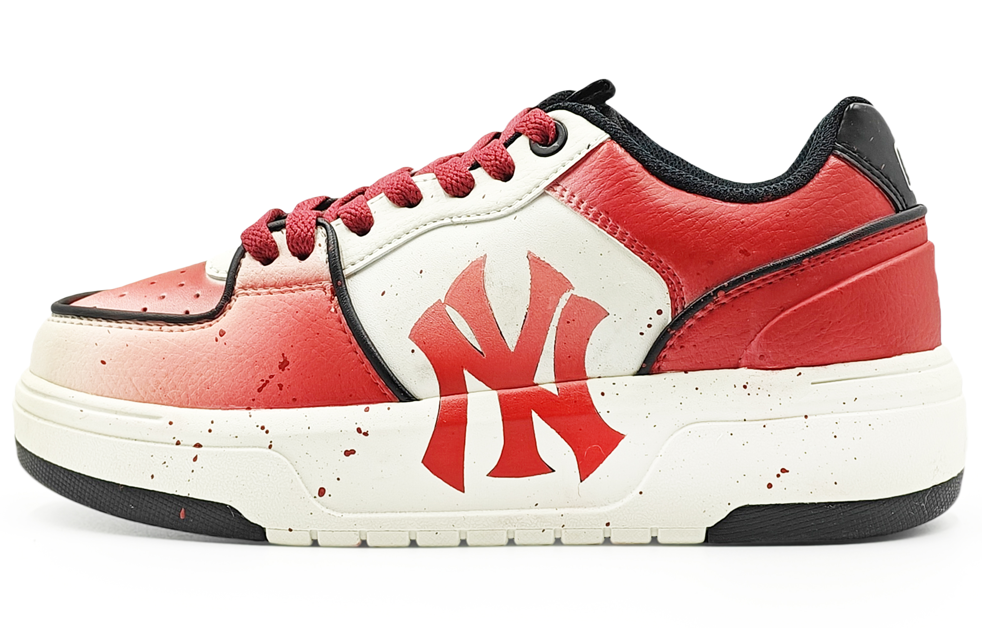 MLB Chunky Liner Low Top Skateboard Shoes Unisex Red White