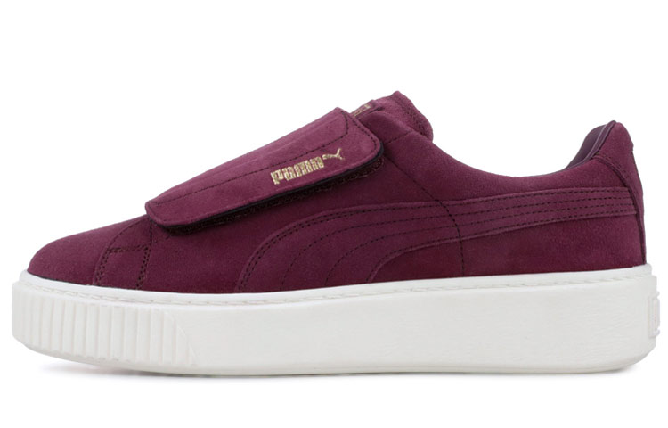 PUMA Suede Platform Strap Deep Purple Marshmallow Women's