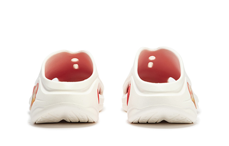 361° Whale 2 Physician Run Team Collaboration Color Scheme Clogs Unisex White Red