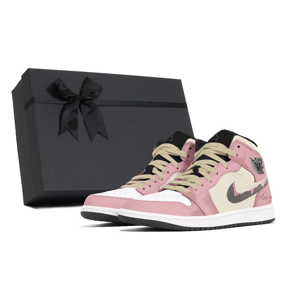 Jordan Air Jordan 1 Dust Bag, Soft, Box Abrasion Resistant Mid Top Vintage Basketball Shoes Men's Pink