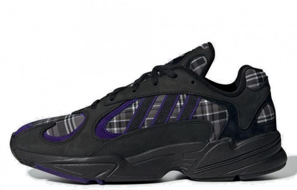 Adidas Yung 1 Purple Plaid