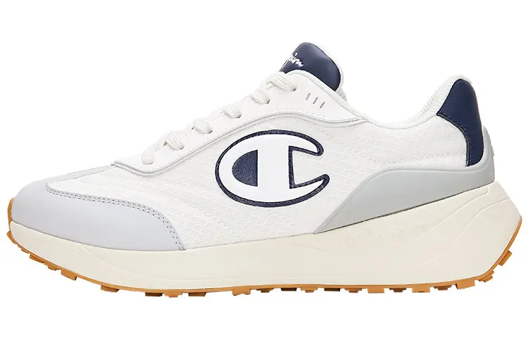 Champion C Runner Lightweight And Breathable Low top Running Shoes Women's Blue Trendy Vintage