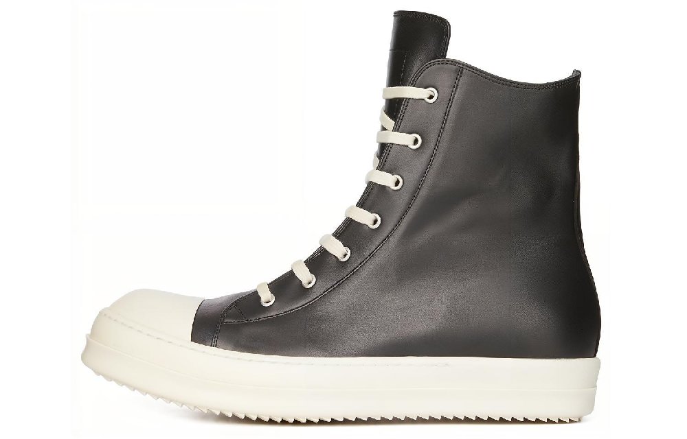 RICK OWENS Lido High Sneaks Black Milk