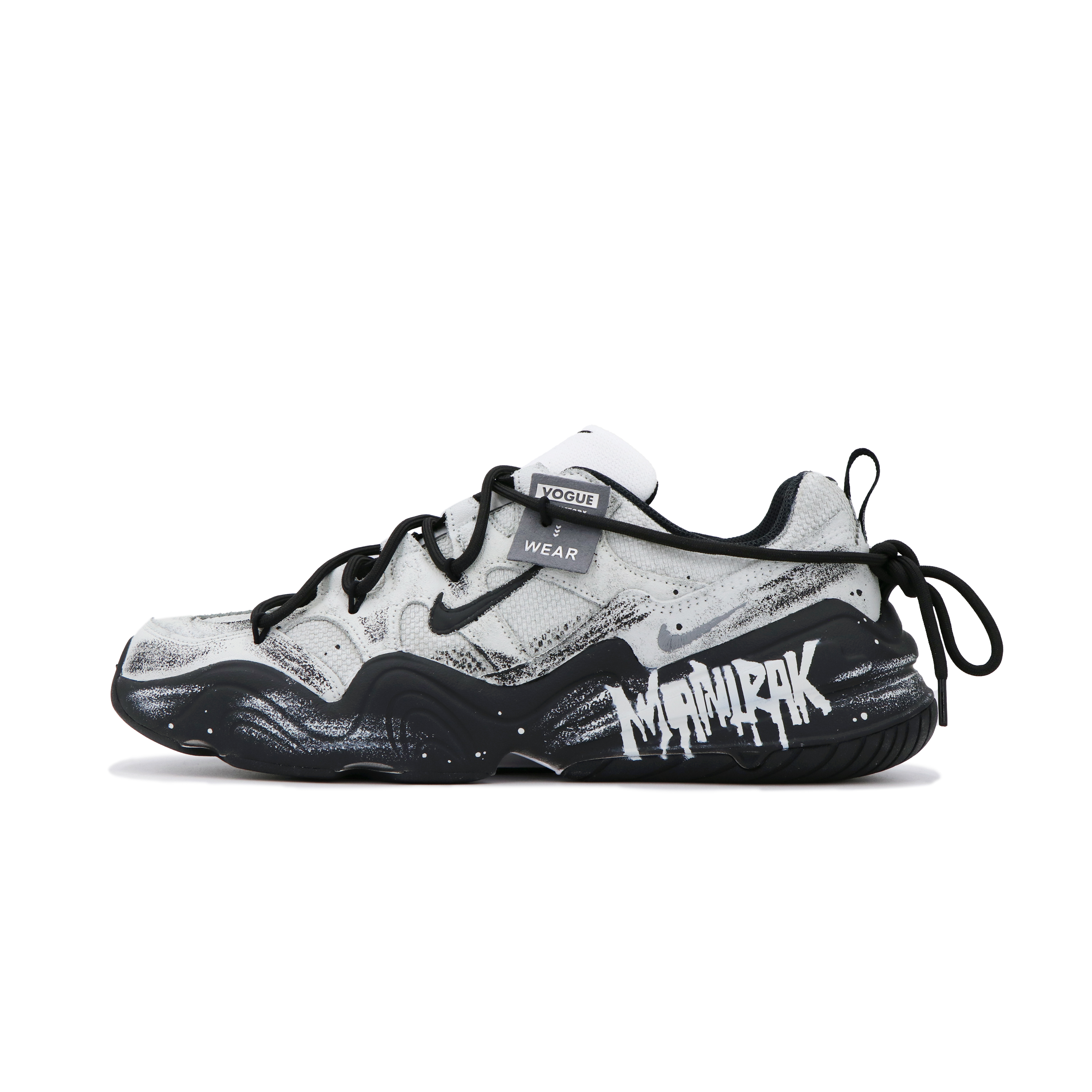 Nike Tech Hera Slip Resistant Abrasion Resistant Low top Casual Shoes Unisex Light Gray