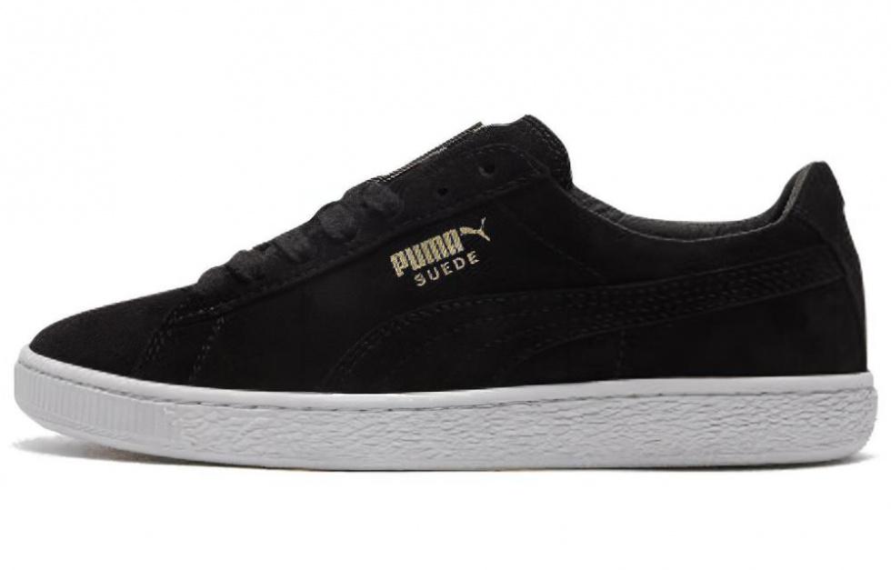 PUMA Suede Classic Metal Badge 'Black White'