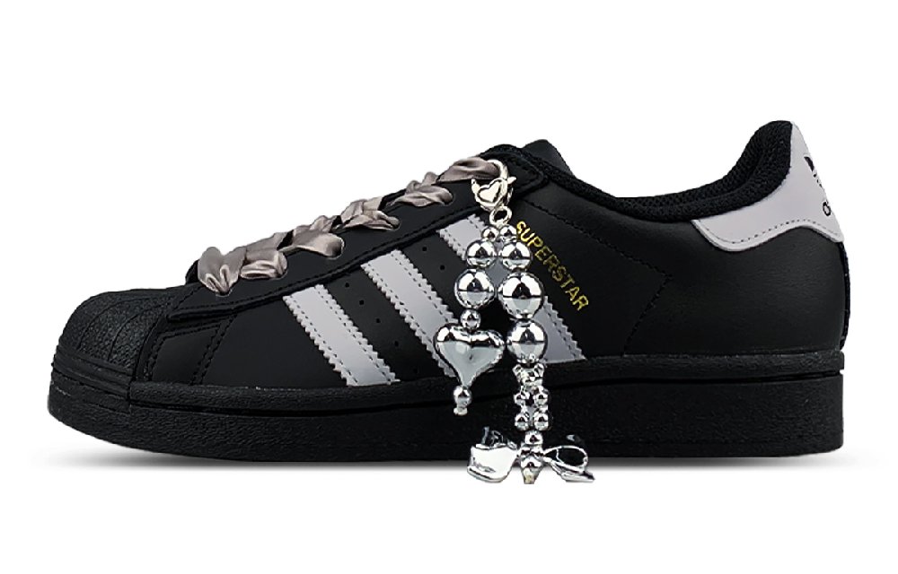 Adidas Originals SUPERSTAR Low Top Skateboard Shoes Unisex Black Gray