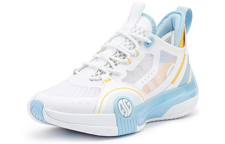 361° Zen 3 SE Denver Anti-Slip And Wear-Resistant Breathable Low-Top Performance Basketball Shoes Men's White Yellow