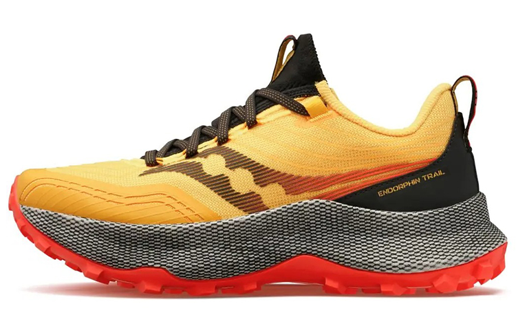 Saucony Endorphin Trail ViZiGold ViZiRed Yellow