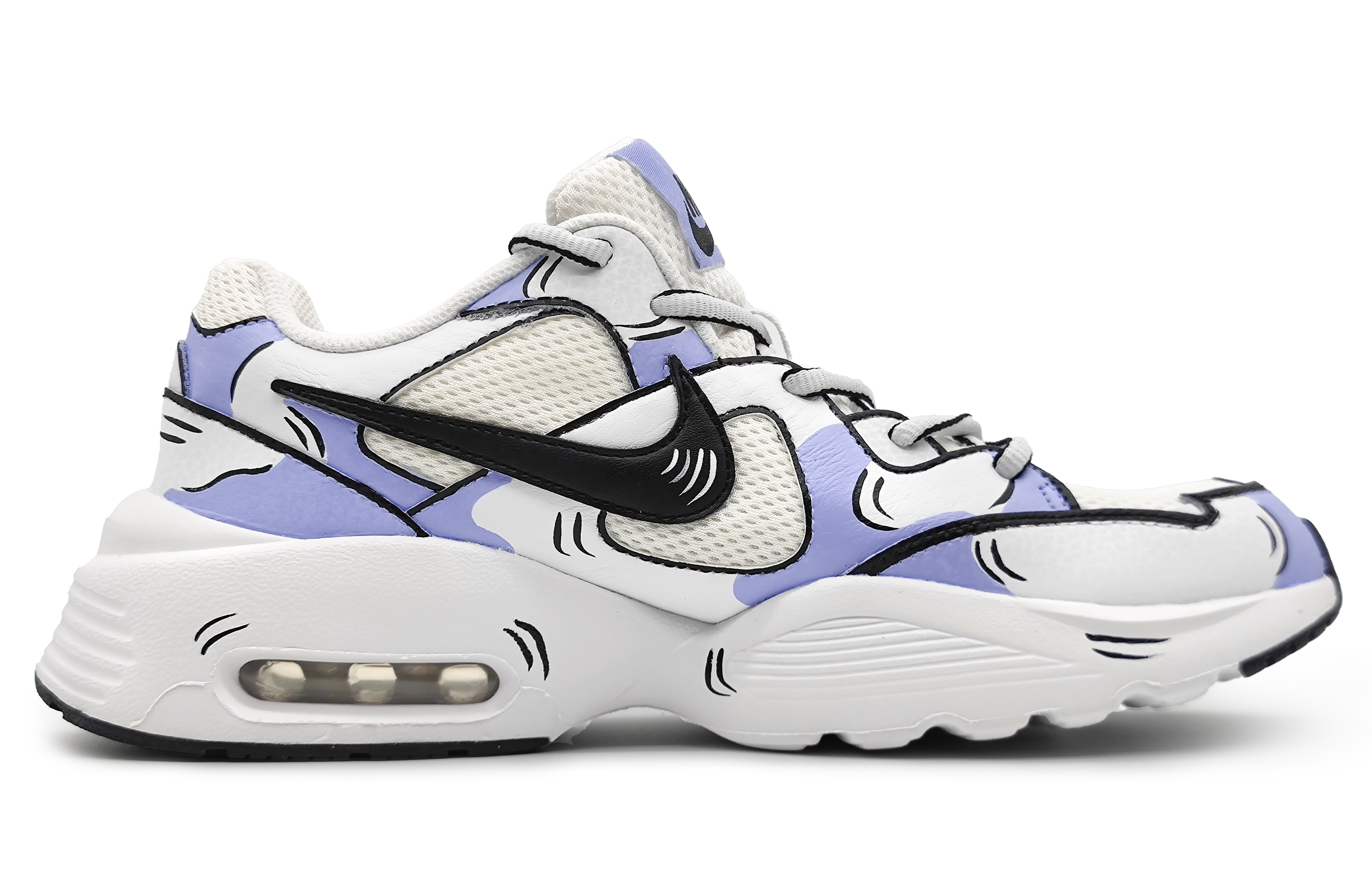 Nike Air Max Fusion Cushioning Anti-Slip And Wear-Resistant Low-Top Casual Shoes Women's Purple White купить в интернет-магазине Yoocart с быстрой доставкой по России.