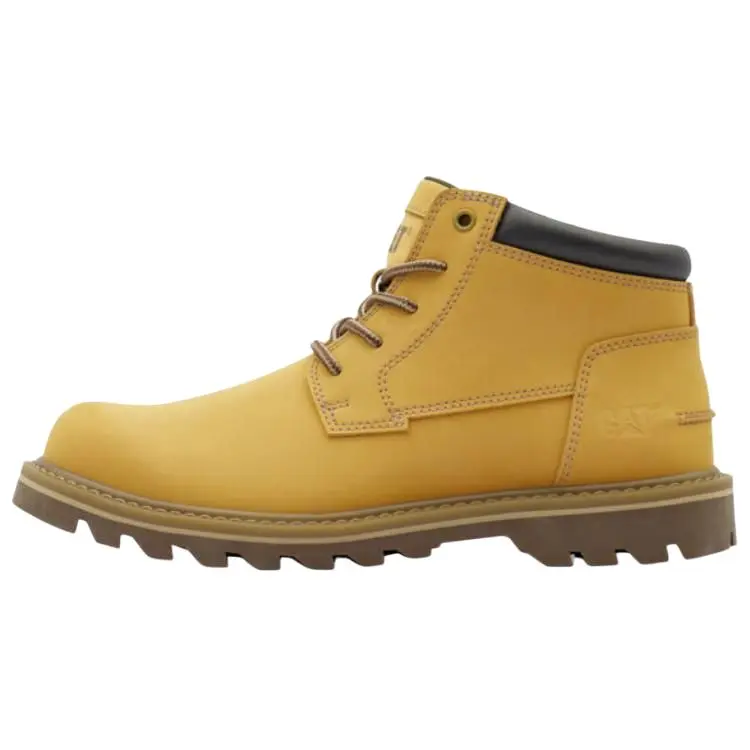 CAT Durable Cushioning Short Outdoor Boots 3.5cm Men's Yellow