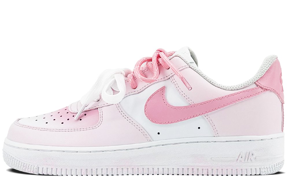Nike Air Force 1 Anti-Slip And Wear-Resistant Water-Resistant Low-Top Skateboard Shoes Women's Pink White
