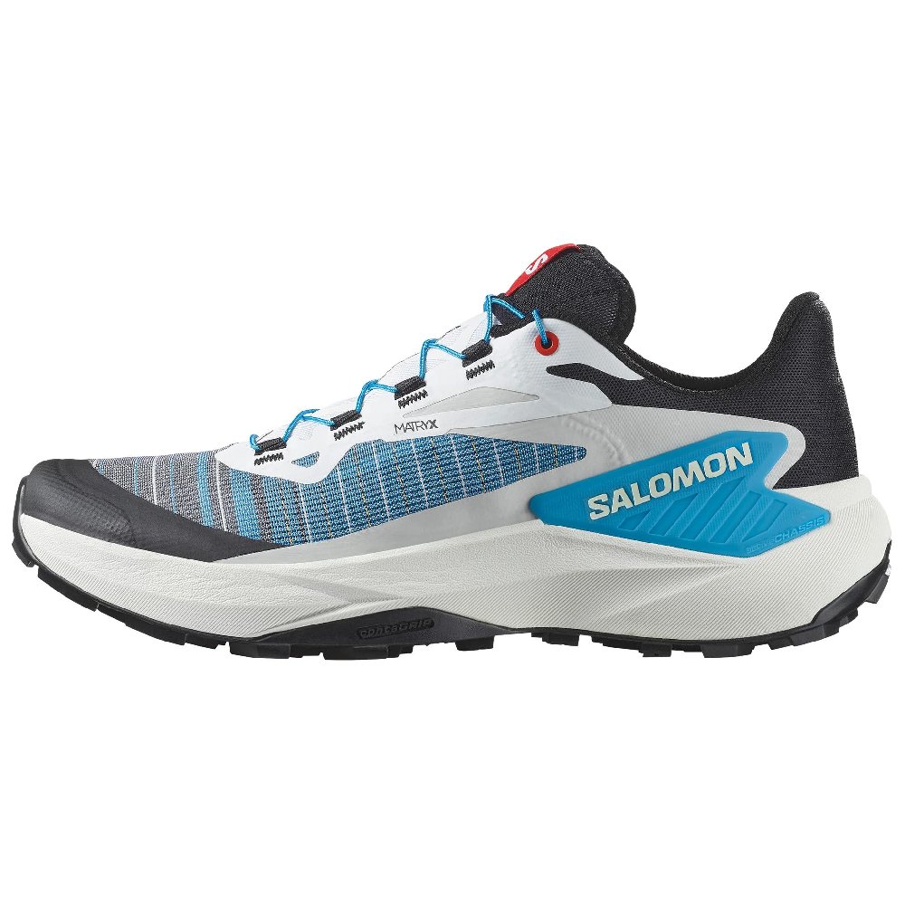 SALOMON GENESIS Breathable Support Abrasion Resistant Low Top Hiking Shoes Men's White Blue