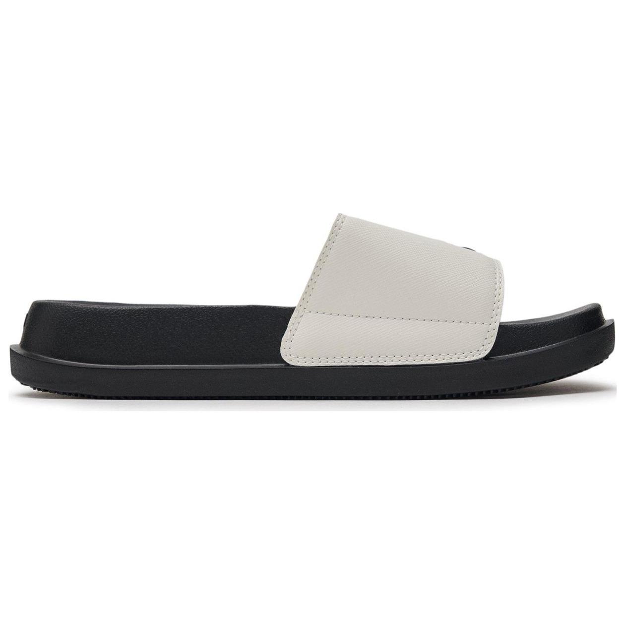 MLB Chunky Abrasion Resistant Slide Slippers Unisex Black White