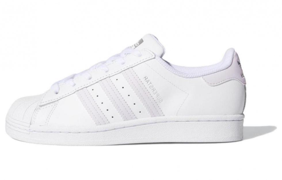 Adidas Superstar White Purple Tint Women's
