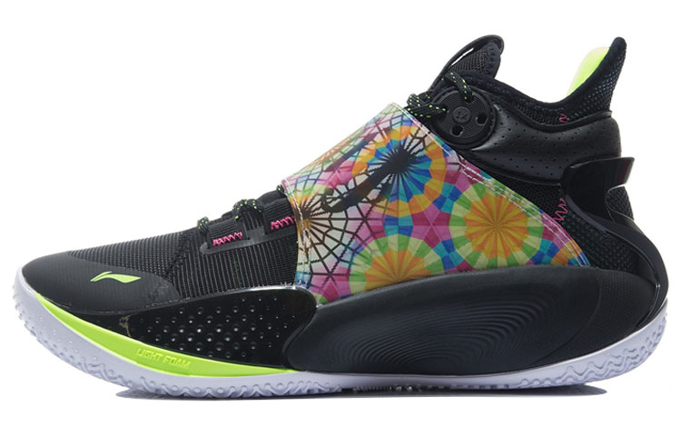 LiNing SONIC 9 Notre-Dame De Paris Rebound And Wear-resistant Mid-Top Basketball Shoes Men's Black