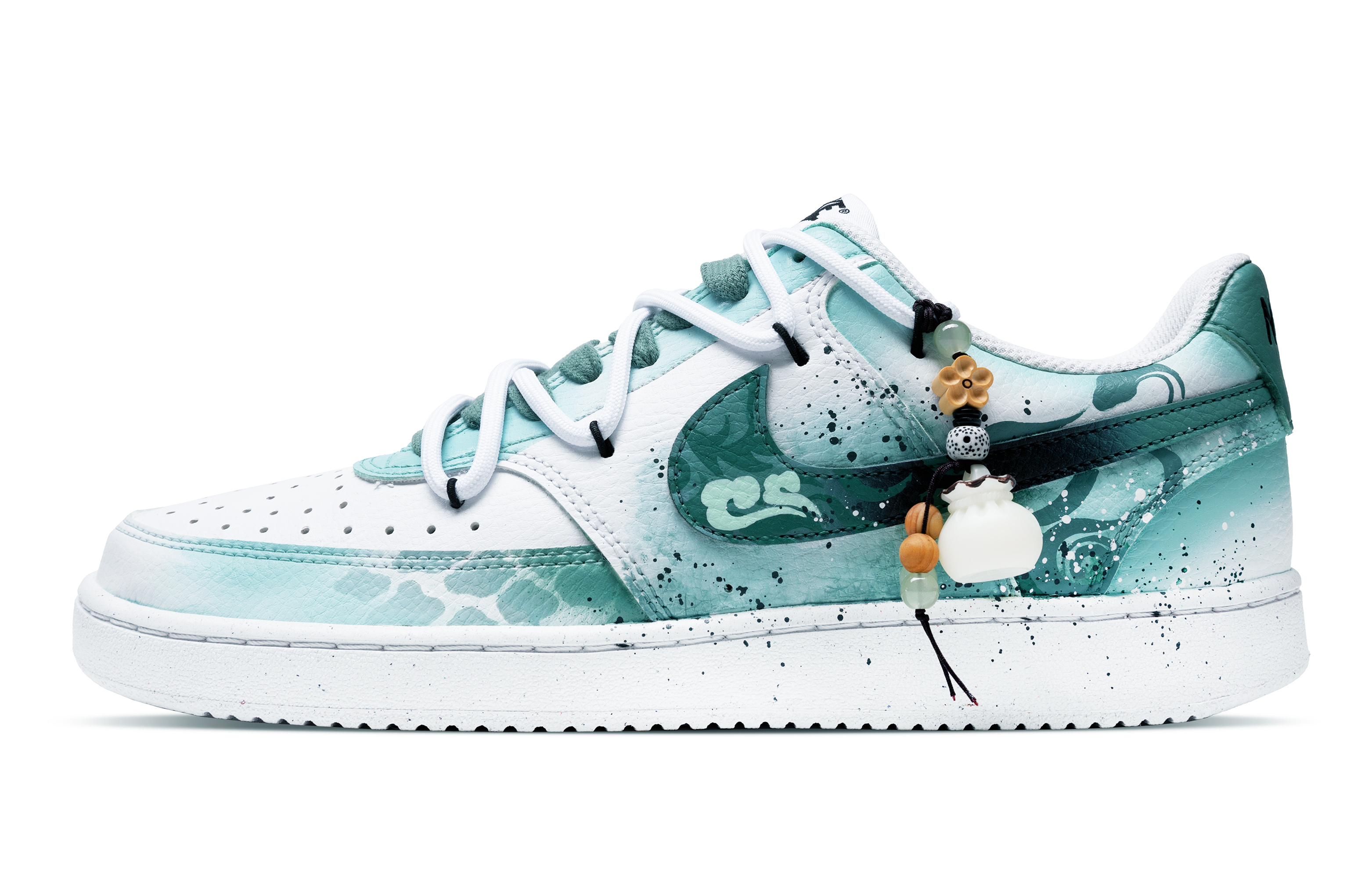 Nike Court Vision 1 Slip Resistant Low Top Skateboard Shoes Unisex White Green купить в интернет-магазине Yoocart с быстрой доставкой по России.