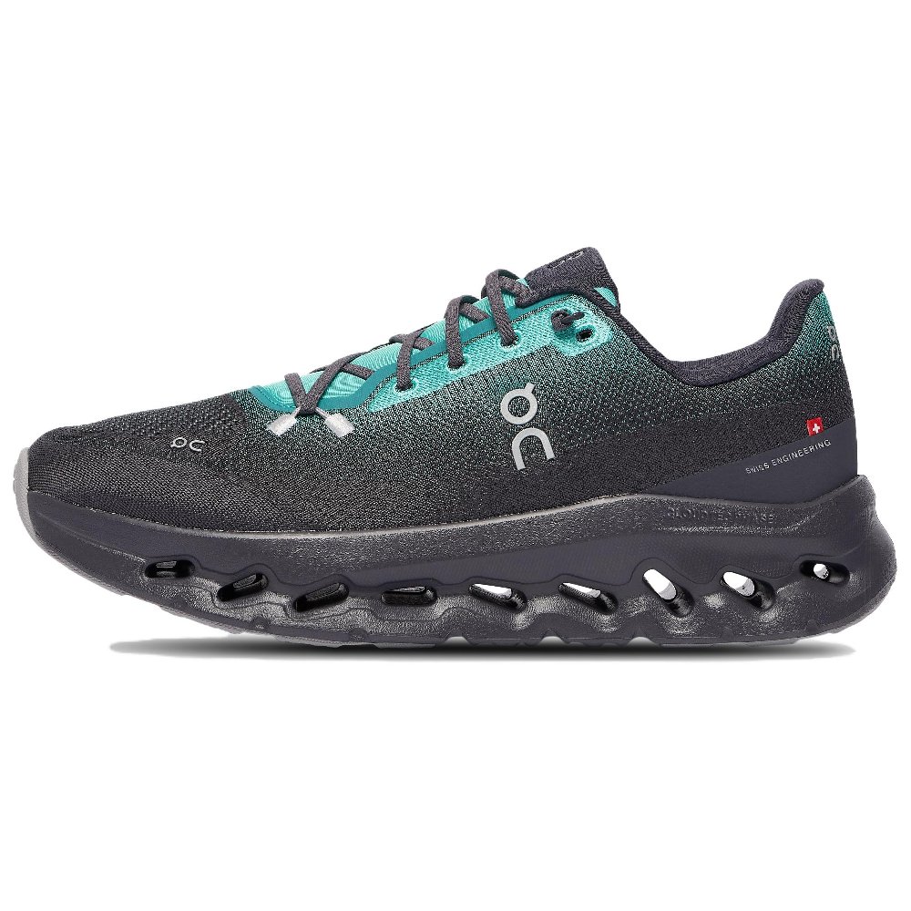 On Cloudtilt Abrasion Resistant Low Top Running Shoes Men's Black Green