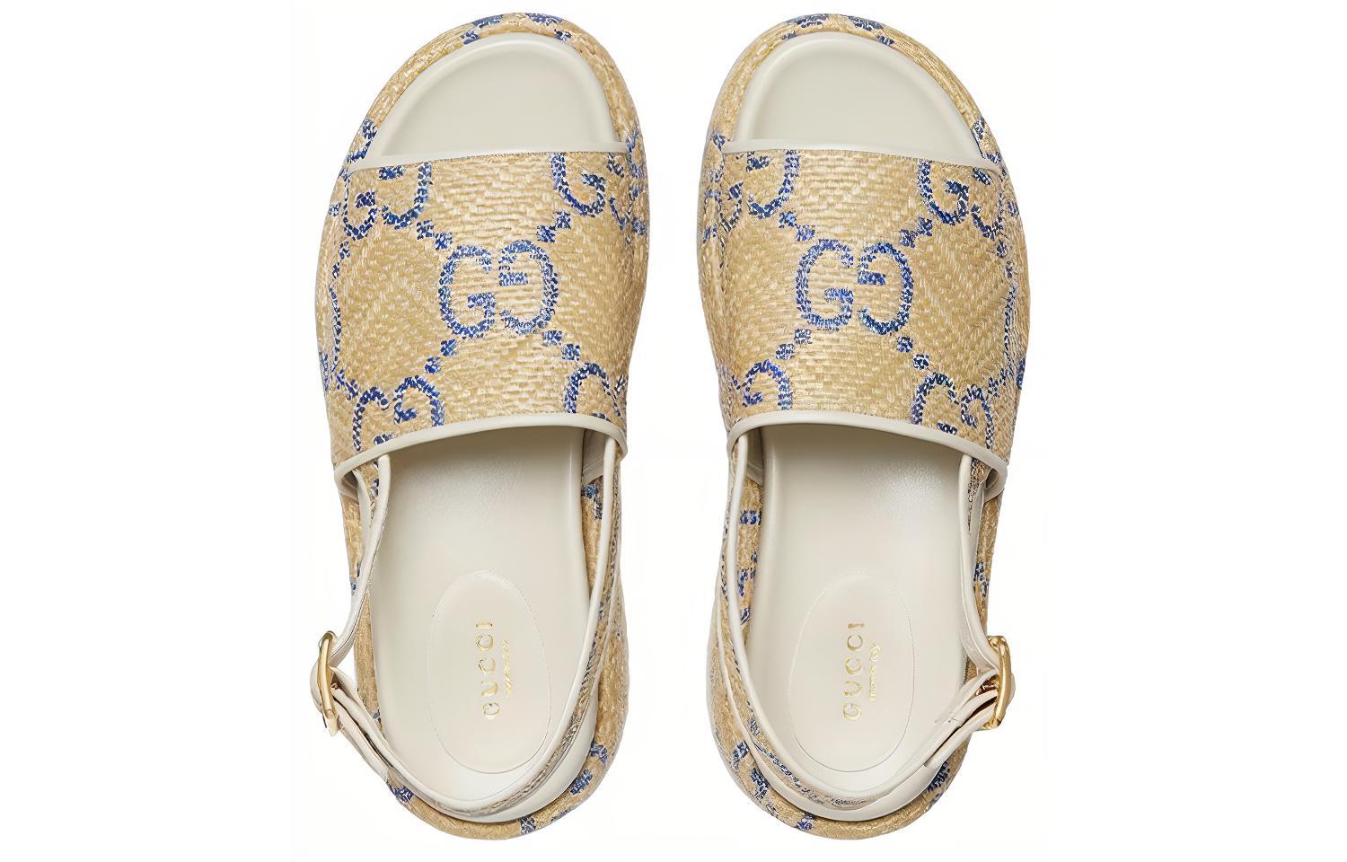GUCCI Strap Sandals Women's Beige