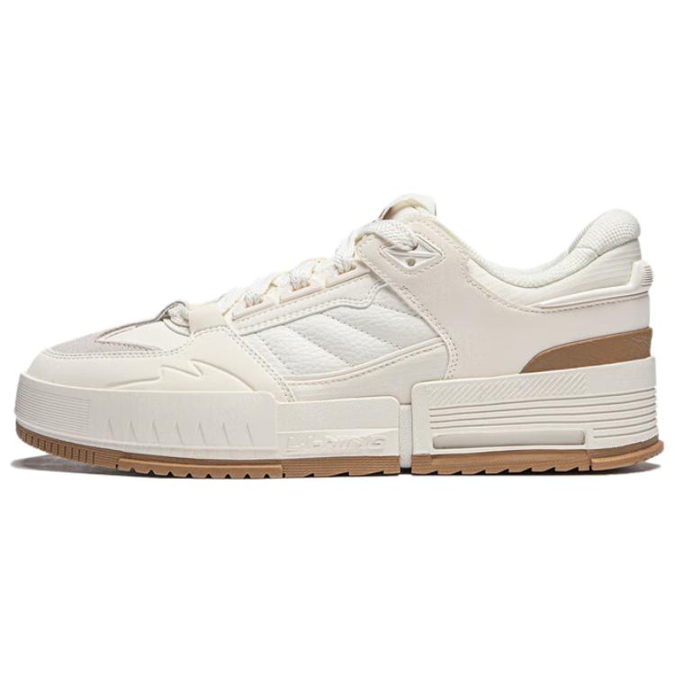 LiNing Lining Is Cushioning Wear-Resistant Low-Top Skateboard Shoes Men's Ivory