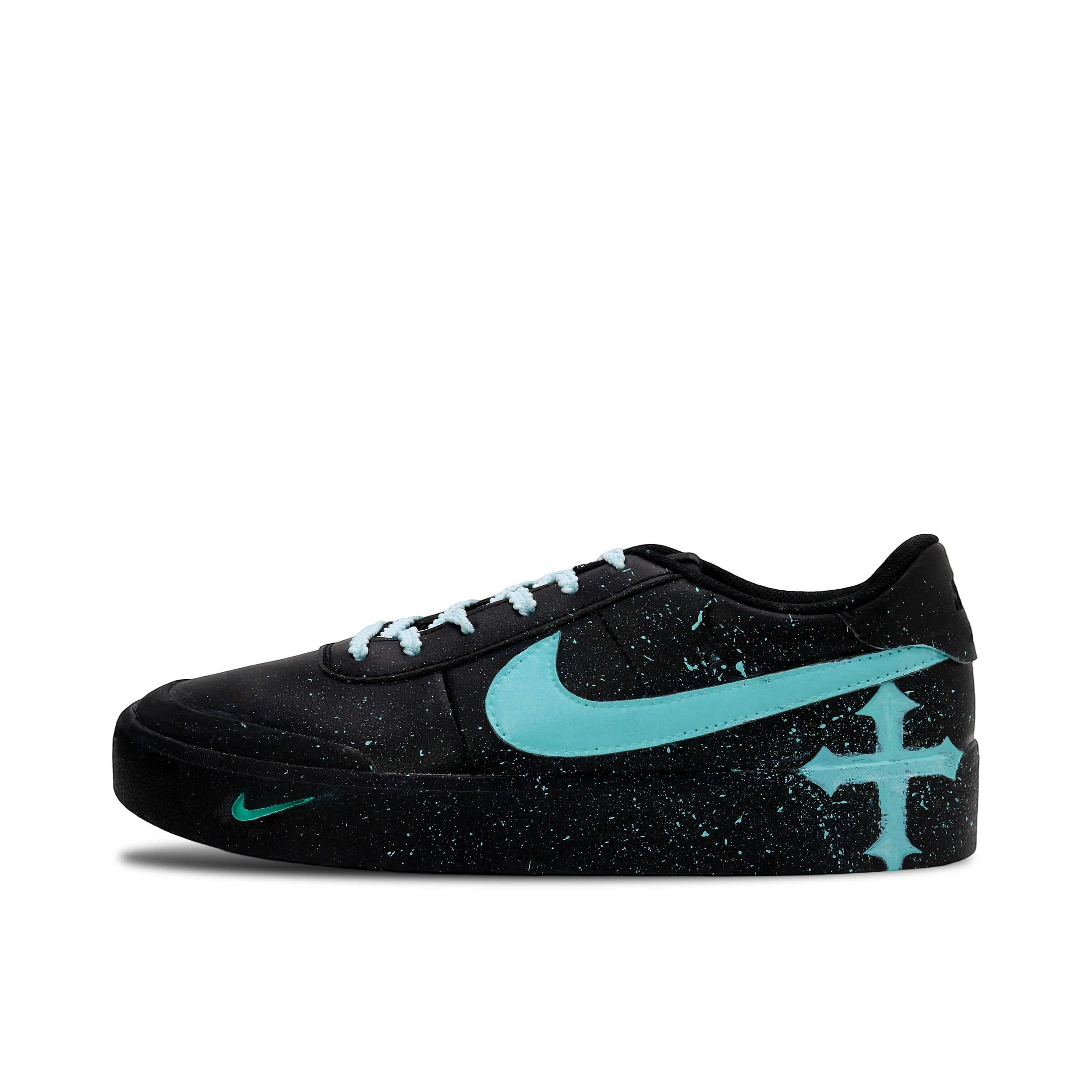 Nike Court Shot Cross Tale, All in One Abrasion Resistant Low top Skateboard Shoes Men's Mint Green