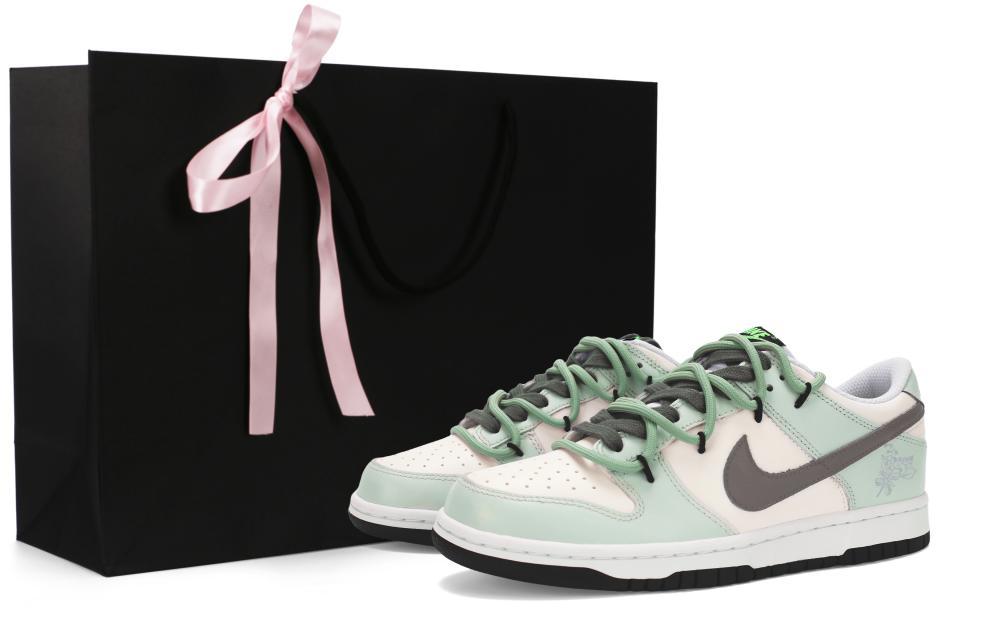 Nike Dunk Slip-Resistant Low-Top Skateboard Shoes GS Green