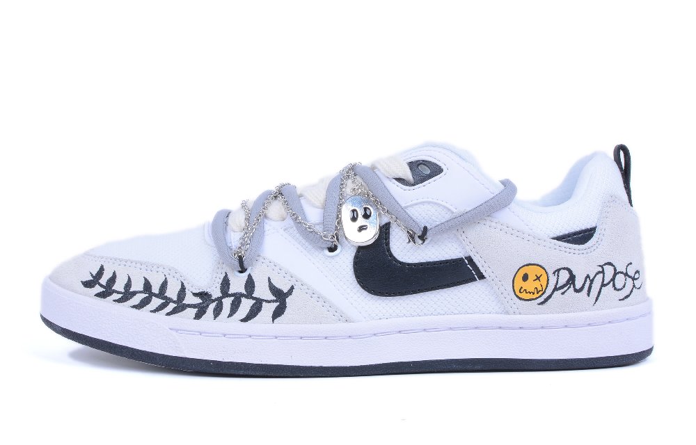 Nike SB Alleyoop Low Top Skateboard Shoes Men's Black Gray