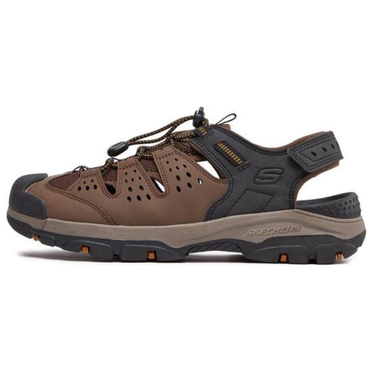 Skechers Anti-Slip Wear-Resistant River Trekking Shoes Men's Brown Black