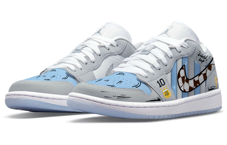 Jordan Air Jordan 1 Vintage Basketball Shoes Women's Low Top White/Gray купить в интернет-магазине Yoocart с быстрой доставкой по России.