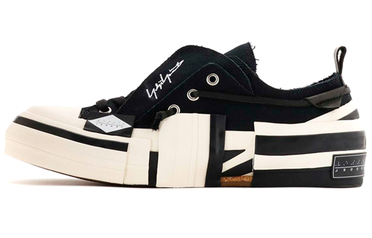 Yohji Yamamoto x VESSEL Yohji Yamamoto Low-Top Skateboard Shoes Unisex Black