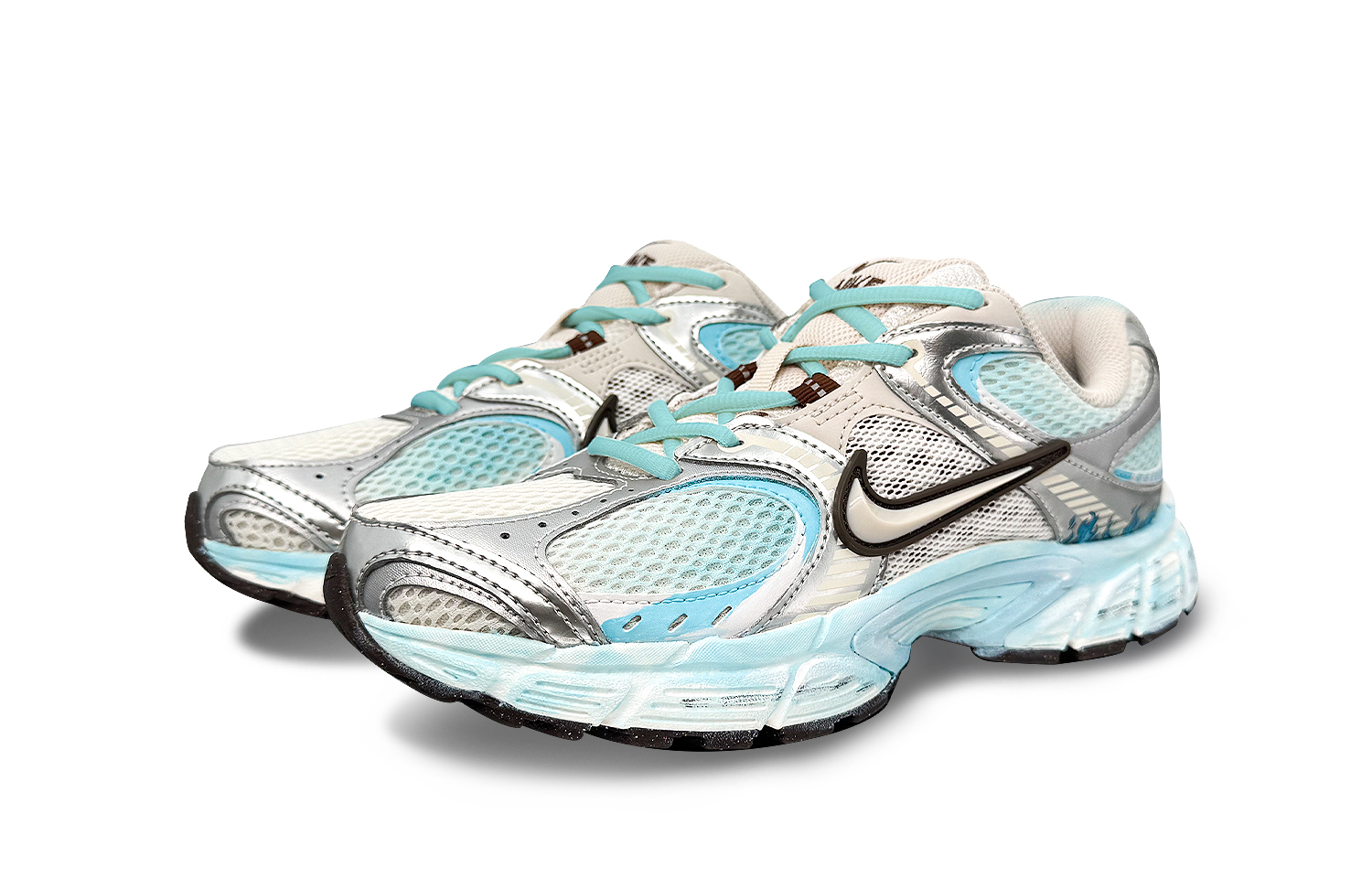 Nike V5 RNR Abrasion Resistant Breathable Low top Running Shoes Unisex Silver Blue купить в интернет-магазине Yoocart с быстрой доставкой по России.