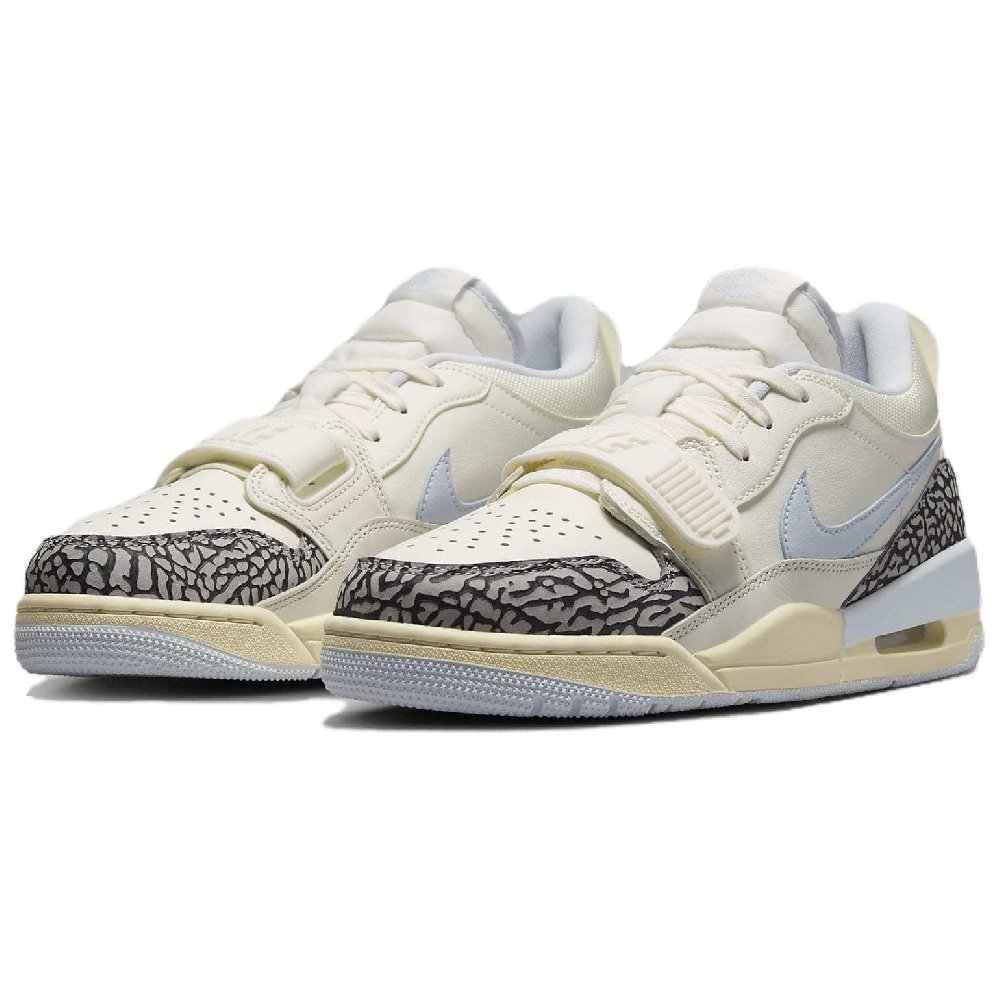 Jordan Legacy 312 Low Sail Cement Grey Black Football Grey Women's