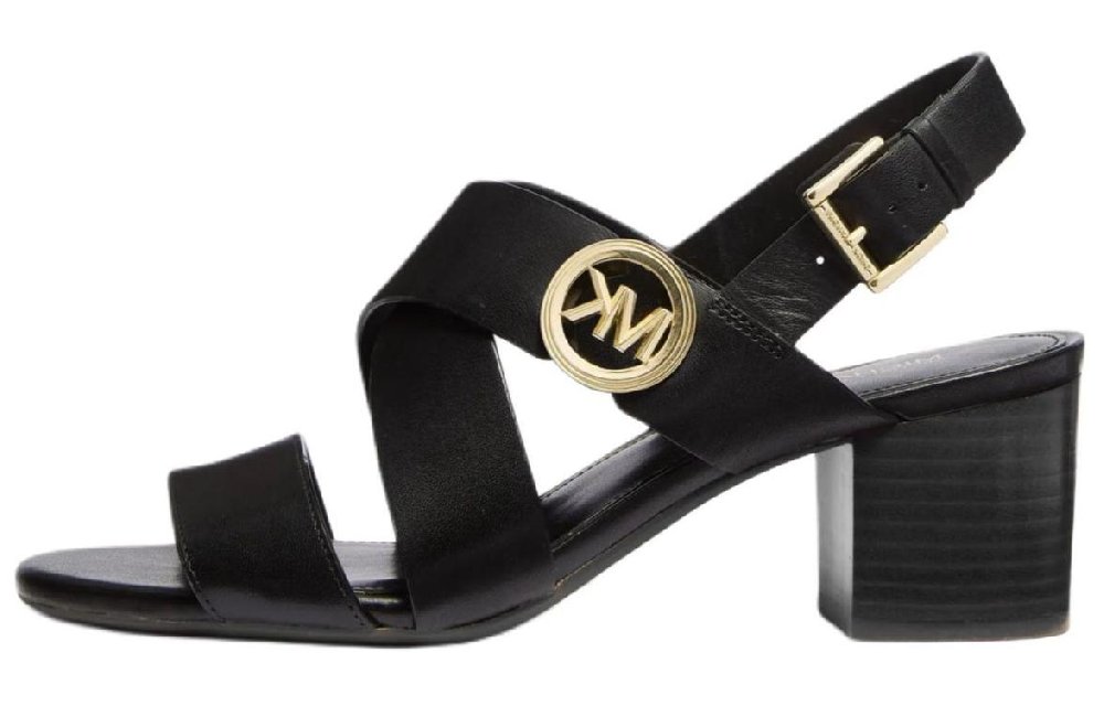 Michael Kors Vera Logo-plaque Leather Sandals