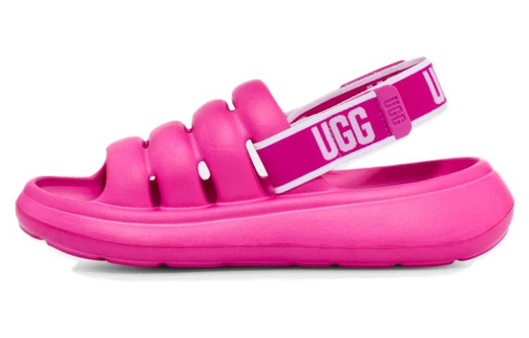 Atmos Pink x UGG Sport Yeah Fashion Sandal Women's Dragon Fruit Red